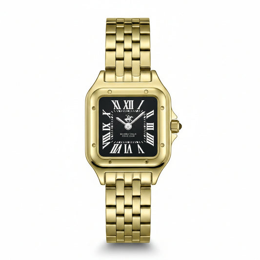 Beverly Hills Polo Club, Men's, Analog Watch, Black Dial, with Stainless Steel Band, BH-BP3755C.150