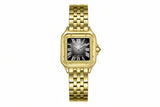 Beverly Hills Polo Club women analog watch, black dial with gold stainless steel band, model BH-BP3755C.150, Bahrain