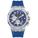 Beverly Hills Polo Club Men's Multifunction Watch with Dark Blue Dial and Blue Silicone Band, BP3783X.399
