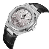 Beverly Hills Polo Club Men's Multifunction Watch with Silver Dial and Black Leather Band, BP3792X.351