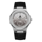 Beverly Hills Polo Club Men's Multifunction Watch with Silver Dial and Black Leather Band, BP3792X.351
