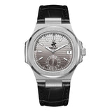 Beverly Hills Polo Club Men's Multifunction Watch with Gun To Silver Dial and Black Beverly Hills Polo Club Band, BP3792X.351