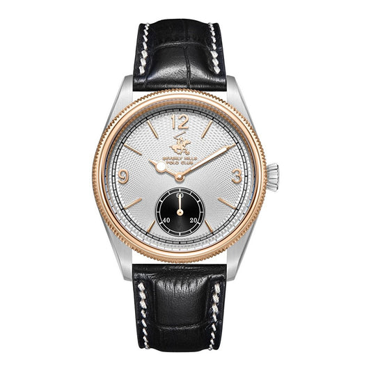 Beverly Hills Polo Club, Men's, Analog Watch, Black Dial, with Leather Band, BH-BP3807X.561