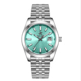 Beverly Hills Polo Club Men's Analog Watch, Blue Dial  With Silver Stainless Steel Band, BP3810X.300