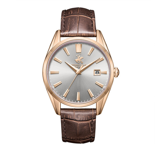 Beverly Hills Polo Club, Men's, Analog Watch, Brown Dial, with Leather Band, BH-BP3811X.462