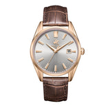 Beverly Hills Polo Club Men's Analog Watch, Grey Dial  With Brown Leather Strap, BP3811X.462
