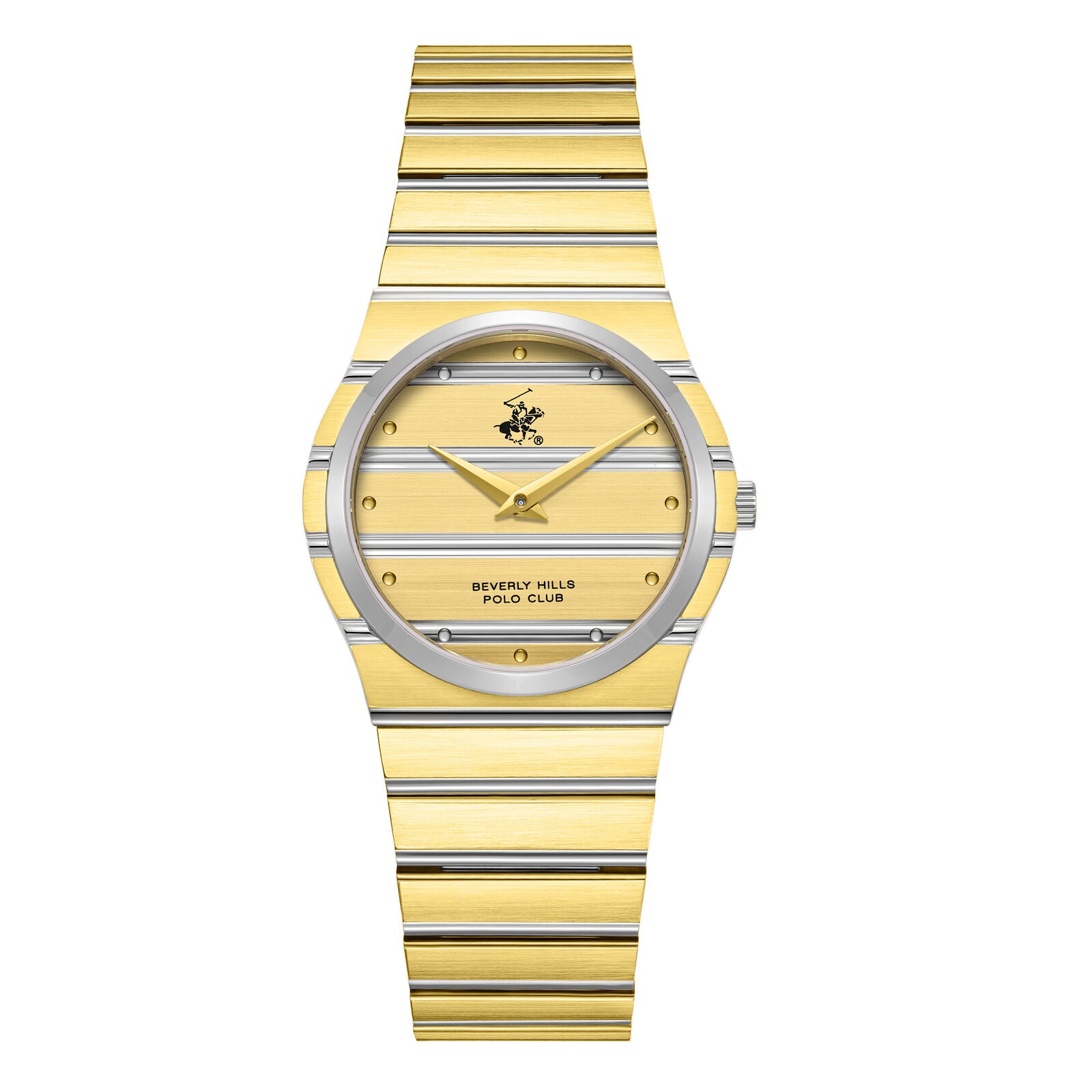 Beverly Hills Polo Club, Men's, Analog Watch, Silver Dial, with Stainless Steel Band, BH-BP3818X.210