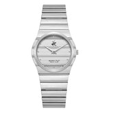 Beverly Hills Polo Club Women's Analog Watch, Silver Dial  With Silver Stainless Steel Band, BP3818X.330