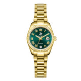 Beverly Hills Polo Club Women's Analog Watch, Green Dial With Golden Stainless Steel Band, BP3819X.170