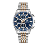 Beverly Hills Polo Club Men's Analog Watch, Blue Dial Multi-Function With Two Tone Stainless-Steel Band, BP3823X.590