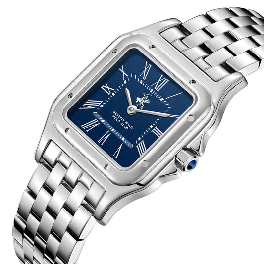 Beverly Hills Polo Club, Men's, Analog Watch, Blue Dial, with Stainless Steel Band, BH-BP3824C.390