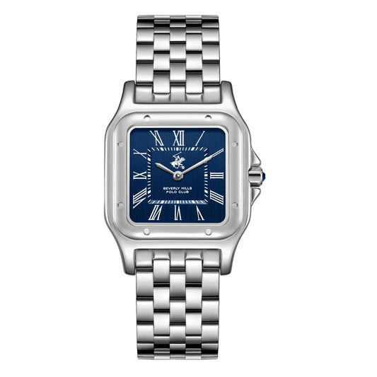 Beverly Hills Polo Club, Men's, Analog Watch, Blue Dial, with Stainless Steel Band, BH-BP3824C.390