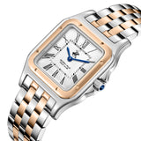 Beverly Hills Polo Club Women's Analog Watch, White Ceramic Dial With Two Tone Stainless Steel Band, BP3824C.530
