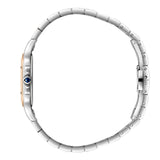 Beverly Hills Polo Club Women's Analog Watch, White Ceramic Dial With Two Tone Stainless Steel Band, BP3824C.530