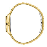 Beverly Hills Polo Club Women's Analog Watch, Silver Dial With Golden Stainless Steel Band, BP3827X.130