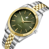 Beverly Hills Polo Club, Men's, Analog Watch, Green Dial, with Stainless Steel Band, BH-BP3830X.270