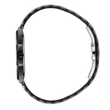 Beverly Hills Polo Club Men's Analog Watch, Silver Dial With Black Stainless Steel Band, BP3832X.030