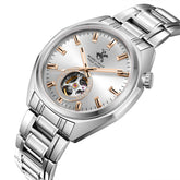 Beverly Hills Polo Club, Men's, Analog Watch, Silver Dial, with Stainless Steel Band, BH-BP3834X.360