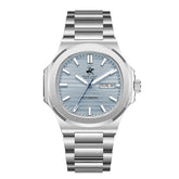 Beverly Hills Polo Club Men's Automatic Watch with Blue Dial and Silver Stainless Steel Band, BP3835X.300