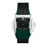 Beverly Hills Polo Club Men's Analog Watch, Green Dial Multi-Function With Black Leather Strap, BP3841X.371