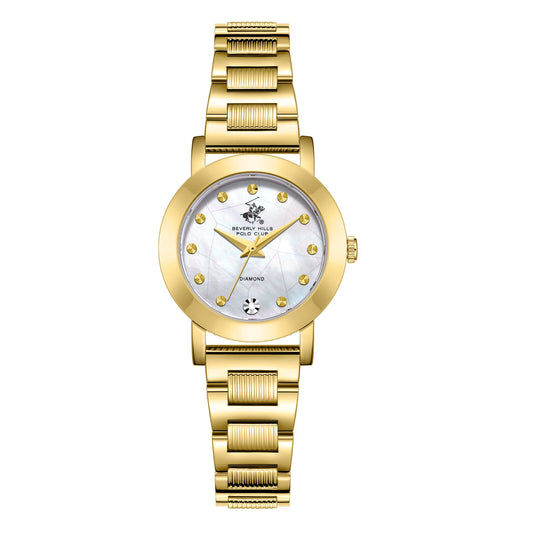 Beverly Hills Polo Club, Men's, Analog Watch, Gold Dial, with Stainless Steel Band, BH-BP3842X.120