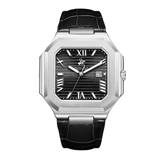 Beverly Hills Polo Club, Men's, Analog Watch, Black Dial, with Leather Band, BH-BP3846X.361