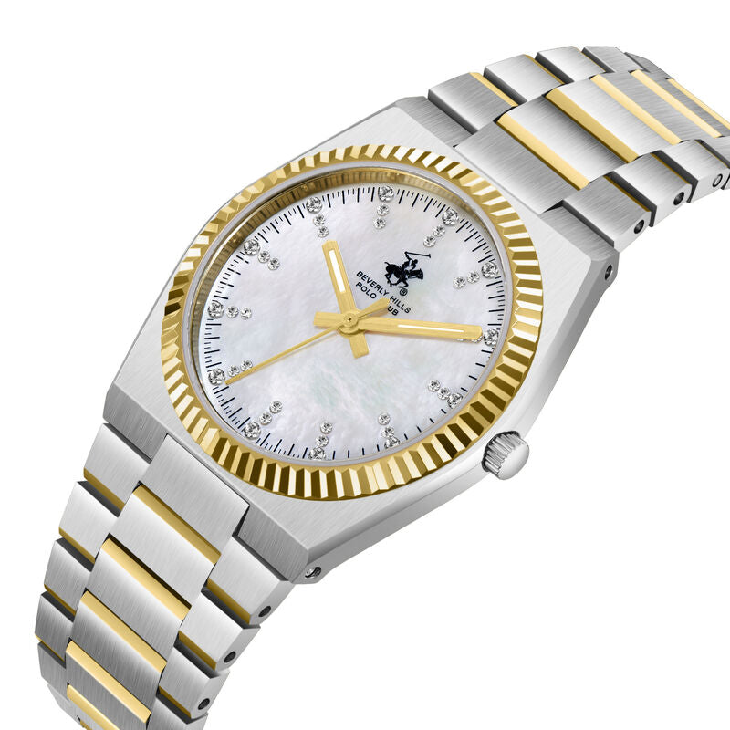 Beverly Hills Polo Club, Men's, Analog Watch, Silver Dial, with Stainless Steel Band, BH-BP3862X.220