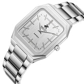 Beverly Hills Polo Club, Men's, Analog Watch, Silver Dial, with Stainless Steel Band, BH-BP3864X.330