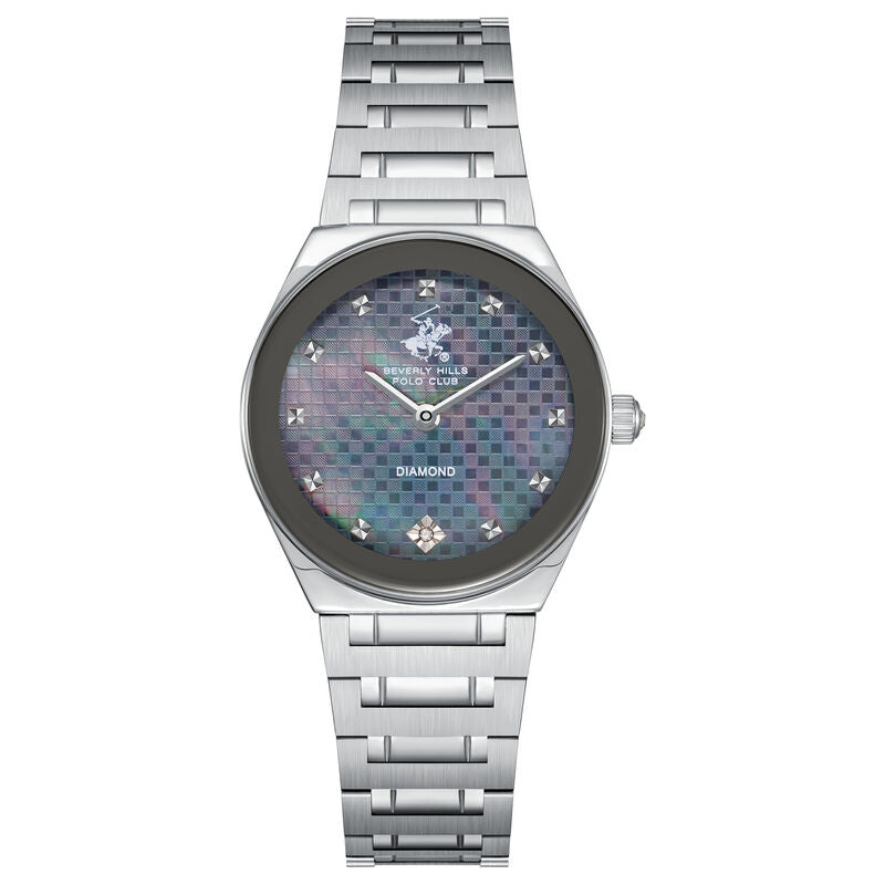 Beverly Hills Polo Club, Men's, Analog Watch, Black Dial, with Stainless Steel Band, BH-BP3866C.350