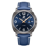 Beverly Hills Polo Club, Men's, Analog Watch, Blue Dial, with Leather Band, BH-BP3867X.099