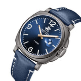 Beverly Hills Polo Club, Men's, Analog Watch, Blue Dial, with Leather Band, BH-BP3867X.099