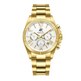 Beverly Hills Polo Club, Men's, Analog Watch, Gold Dial, with Stainless Steel Band, BH-BP3874X.130