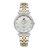 Beverly Hills Polo Club women analog watch, mother-of-pearl dial with silver stainless steel band, model BH-BP3881X.220, Bahrain