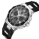Beverly Hills Polo Club, Men's, Analog Watch, Black Dial, with Silicone Band, BH-BP3887X.351