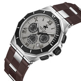 Beverly Hills Polo Club, Men's, Analog Watch, Brown Dial, with Silicone Band, BH-BP3887X.361