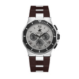 Beverly Hills Polo Club, Men's, Analog Watch, Brown Dial, with Silicone Band, BH-BP3887X.361