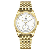 Beverly Hills Polo Club, Men's, Analog Watch, Gold Dial, with Stainless Steel Band, BH-BP3890X.130