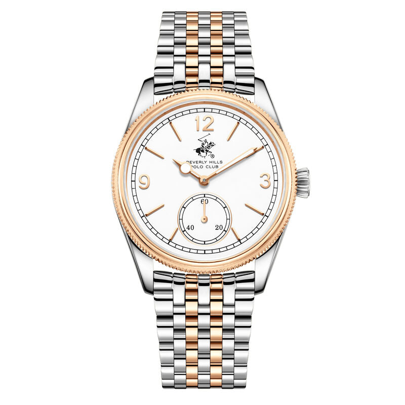 Beverly Hills Polo Club, Men's, Analog Watch, Gold Dial, with Stainless Steel Band, BH-BP3890X.530