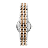 Beverly Hills Polo Club Women's Diamond Accent Analog Watch with White Mother of Pearl Dial and Silver and rose-gold-111 Stainless Steel Band, BP3894X.520