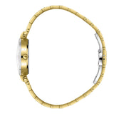 Beverly Hills Polo Club Women's Analog Watch with Light Champagne Dial and Gold Stainless Steel Band, BP3899X.110