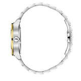 Beverly Hills Polo Club Men's Automatic Watch with Light Champagne Dial and Silver and Gold Stainless Steel Band, BP3900X.210
