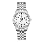 Beverly Hills Polo Club Men's Automatic Watch with Silver Dial and Silver Stainless Steel Band, BP3900X.330
