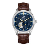 Beverly Hills Polo Club Men's Automatic Watch with Dark Blue Dial and Dark Brown Beverly Hills Polo Club Band, BP3901X.394