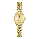 Beverly Hills Polo Club Women's Diamond Accent Analog Watch with Light Champagne Dial and Gold Stainless Steel Band, BP3902C.110