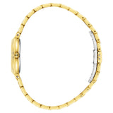 Beverly Hills Polo Club Women's Diamond Accent Analog Watch with Silver Dial and Gold Stainless Steel Band, BP3903C.130