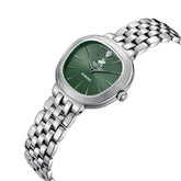 Beverly Hills Polo Club Women's Diamond Accent Analog Watch with Green Dial and Silver Stainless Steel Band, BP3903C.300