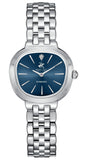 Beverly Hills Polo Club Women's Diamond Accent Analog Watch with Dark Blue Dial and Silver Stainless Steel Band, BP3903C.390