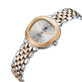 Beverly Hills Polo Club Women's Diamond Accent Analog Watch with Silver Dial and Silver and Rose Gold Stainless Steel Band, BP3903C.530