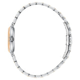 Beverly Hills Polo Club Women's Diamond Accent Analog Watch with Silver Dial and Silver and rose-gold-111 Stainless Steel Band, BP3903C.530