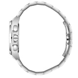 Beverly Hills Polo Club Men's Multifunction Watch with Gunmetal Black Dial and Silver Stainless Steel Band, BP3907X.350